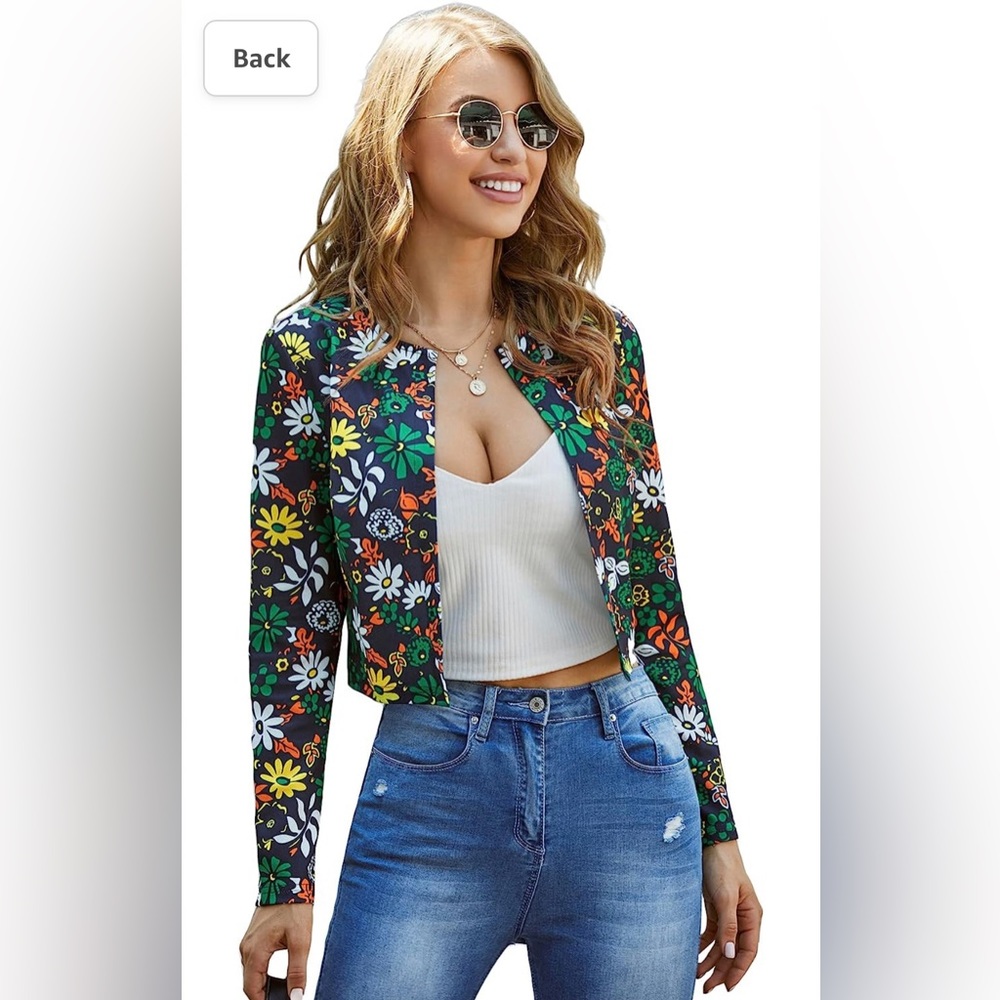 Women's Casual Open Front Long Sleeve  Blazer